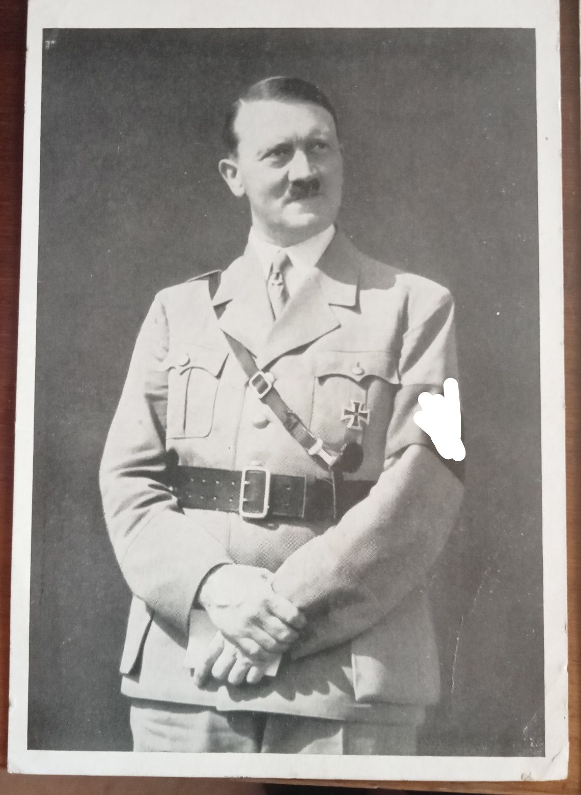 Stara Pocztówka Adolf Hitler i zdjęcie żołnierza Wehrmacht 2wś. Orygin