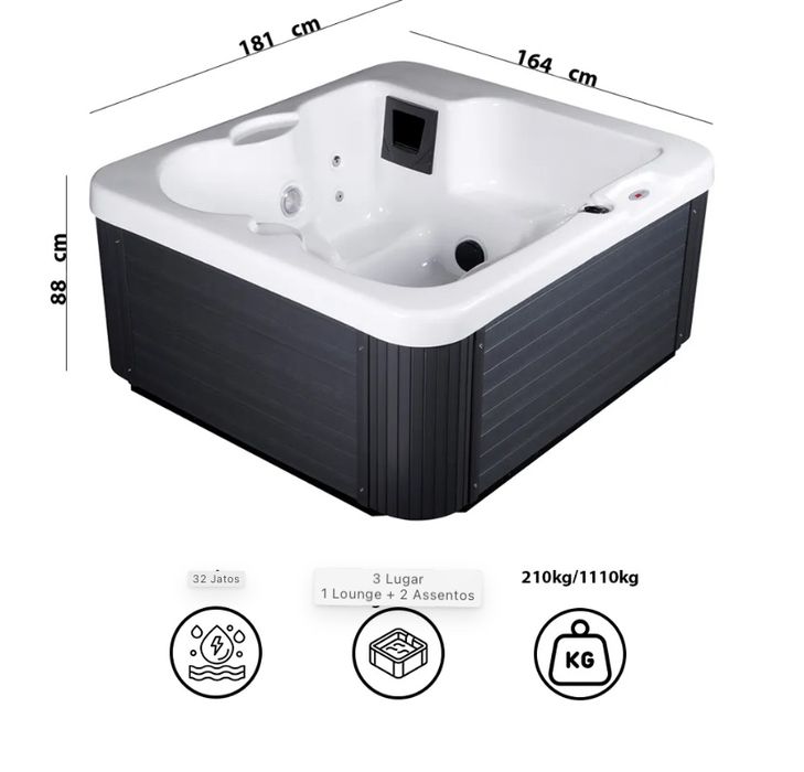 Jacuzzi Fibra 3up - Novo