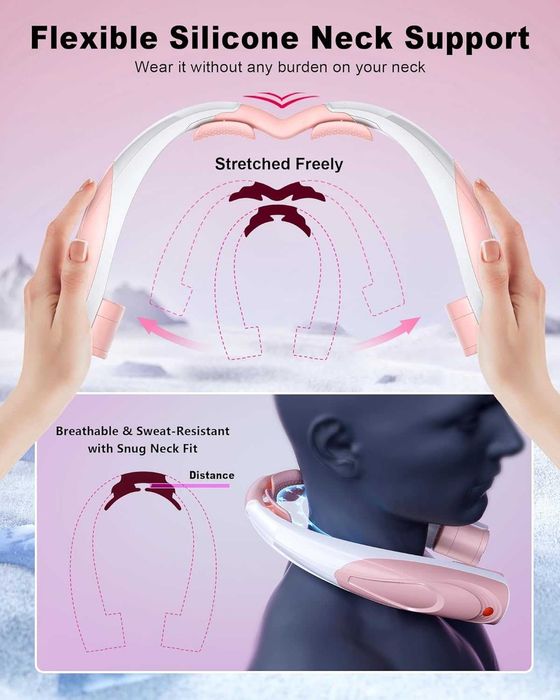 Wentylator na szyję, kark przenośny wentylator 6000 mAh USB-C, cichy