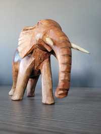 Słoń figurka, cięzkie twarde drewno