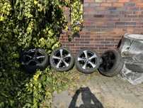 Komplet alufelg O.Z Racing 18” 5x112 audi, vw, seat. Nowe opony letnie
