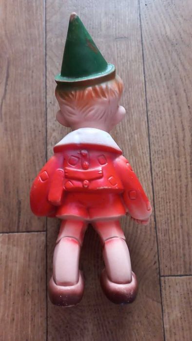 Игрушка резиновая Буратино времен СССР коллекционная