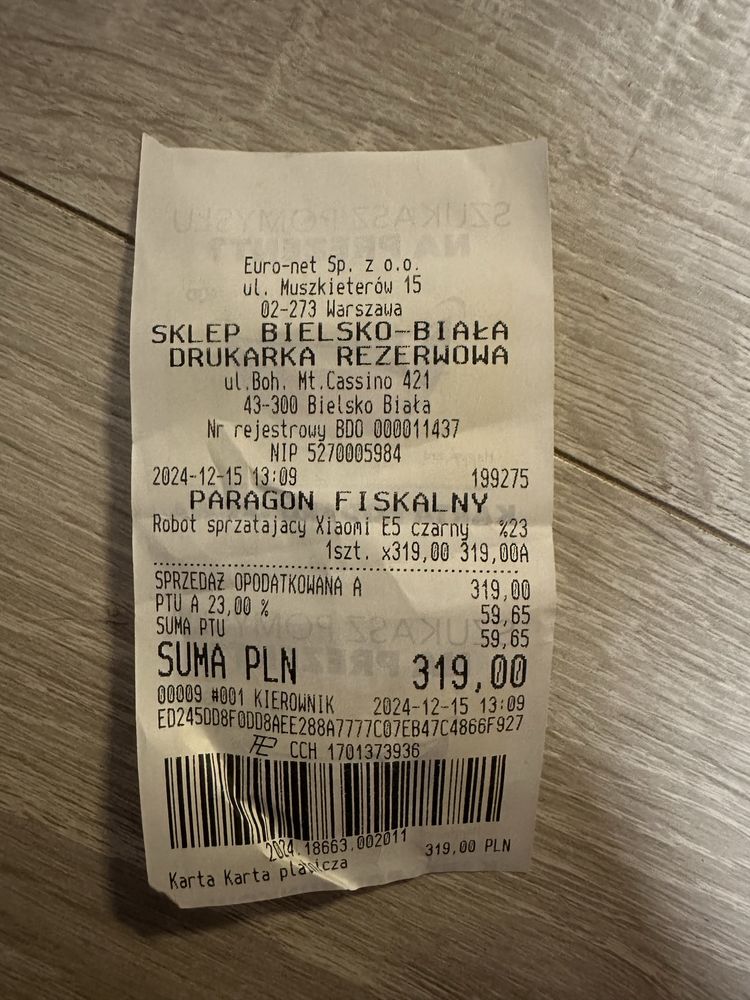 Robot sprzątający XIAOMI E5