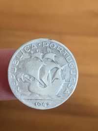 moeda 5$00 escudos 1942