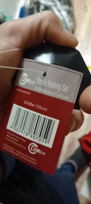 Nordic walking nowe kijki z bidonem i etui