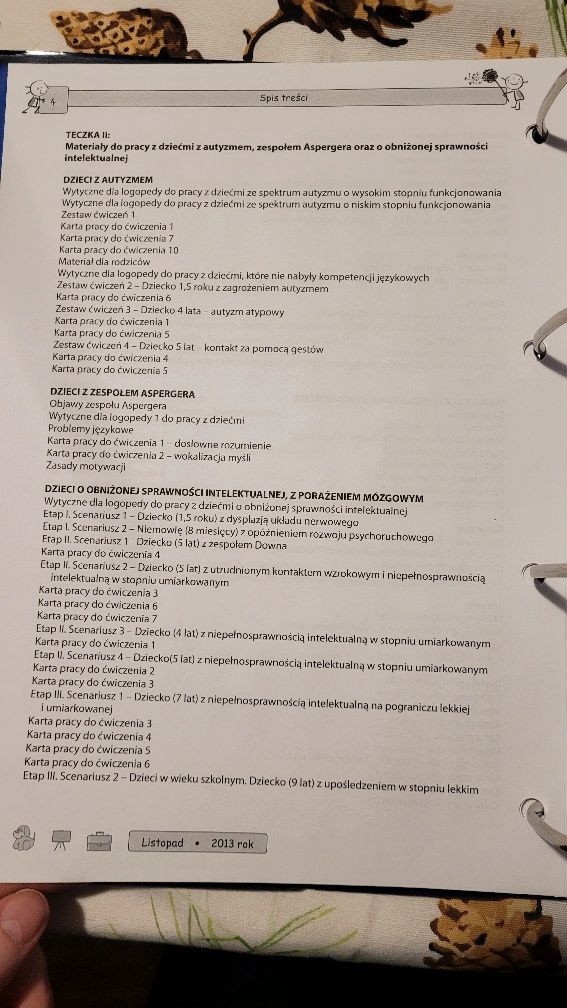 Teczka pracy logopedy + materiały multimedialne na pendrive