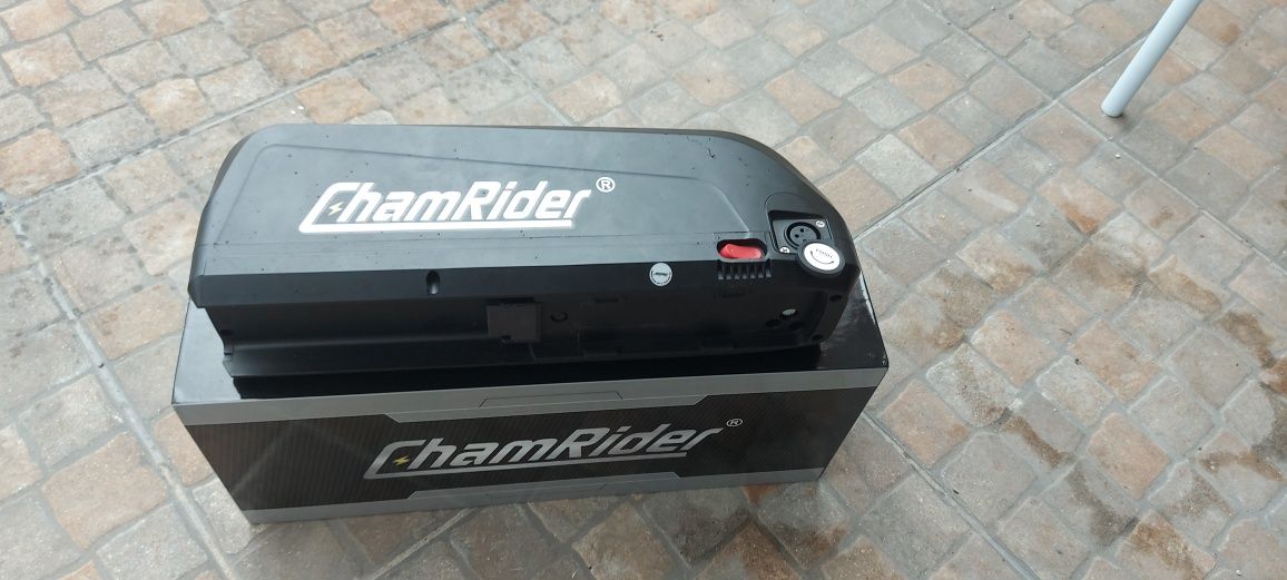 Bicicleta elétrica com 2 baterias ChamRider - ótima autonomia