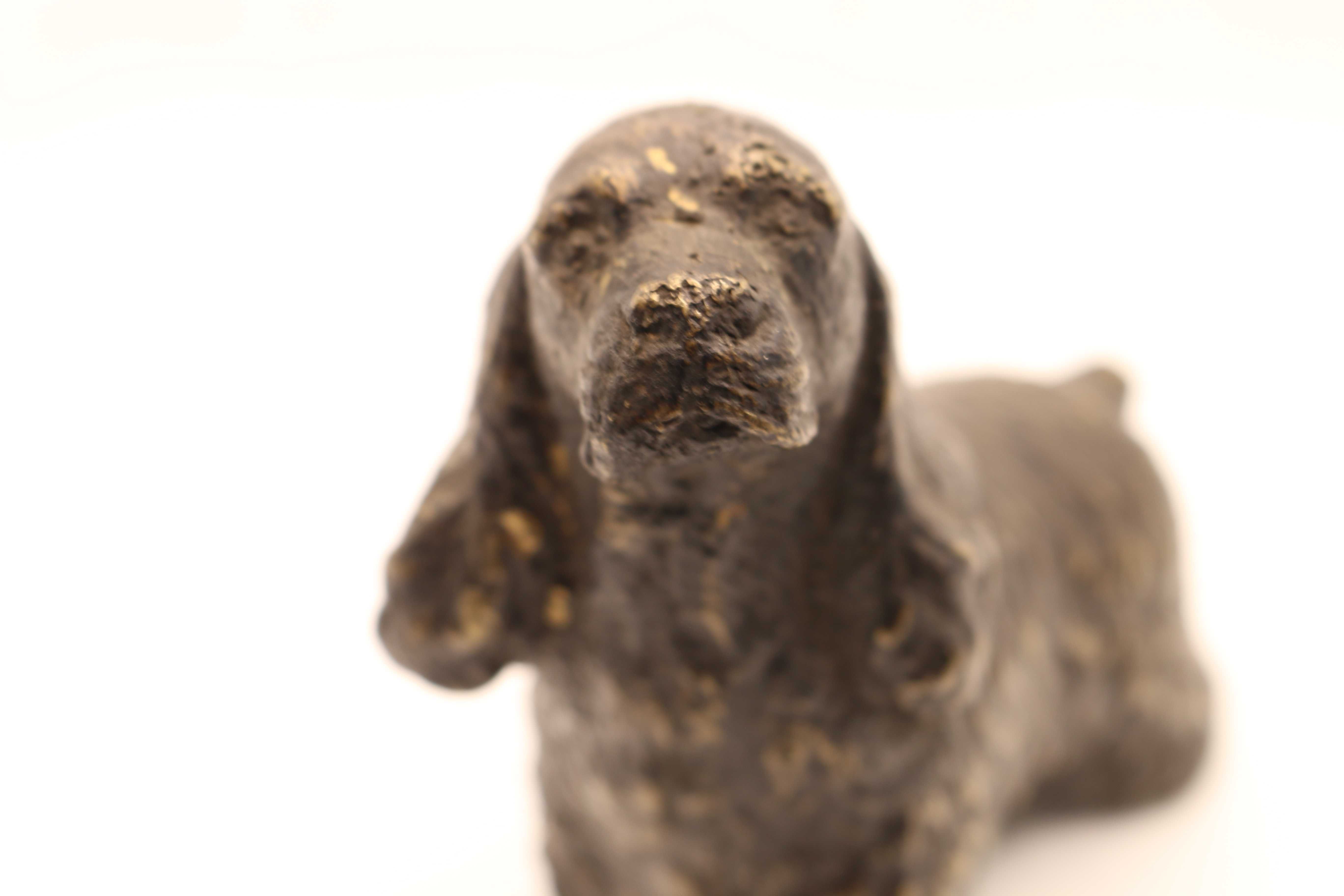 Miniatura Figura Cão Coker Spaniel em Bronze