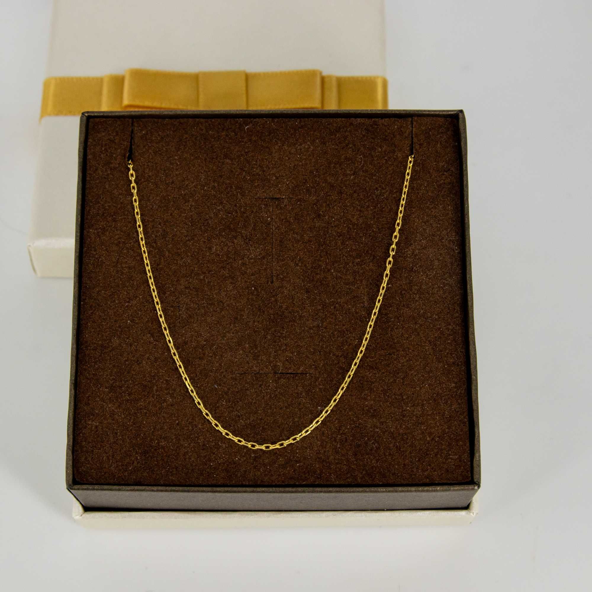 Złoty łańcuszek 585 2,07gram 45cm Ankier Nowy WYSYŁKA GRATIS