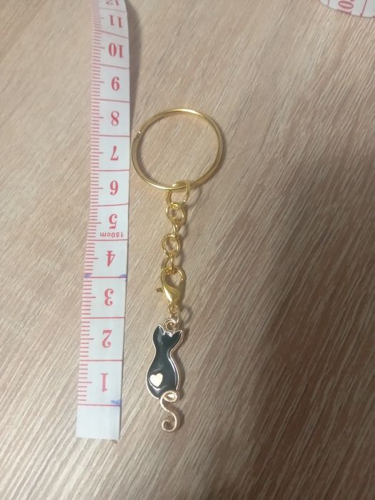 Breloczek czarny kot