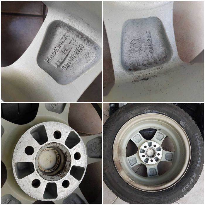 Koła letnie oryginał  Skoda Fabia 6x14 et43 5x100 opony 185/60/14