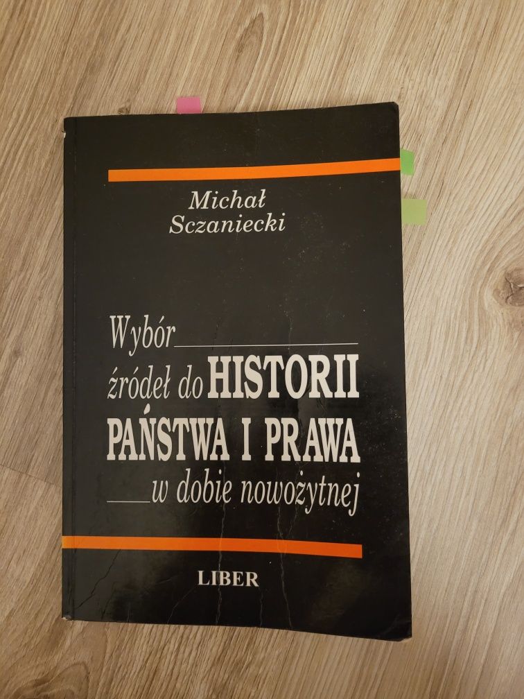 Wybór źródeł do historii państwa i prawa