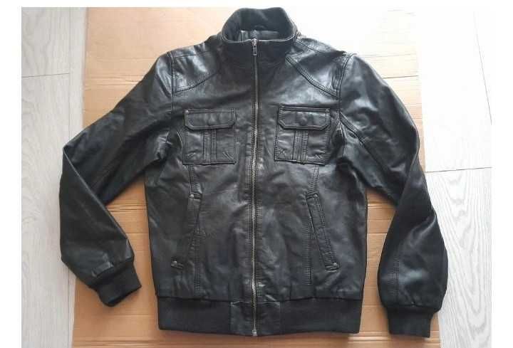 Selected Homme Vintage katana kurtka męska skórzana Rozmiar MEDIUM