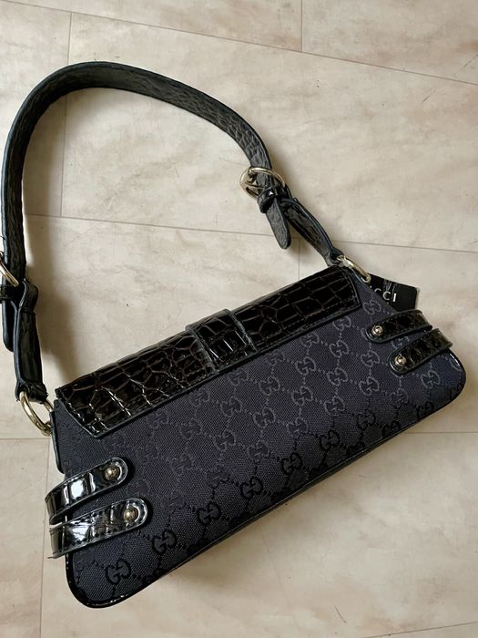 сумка багет в стиле gucci