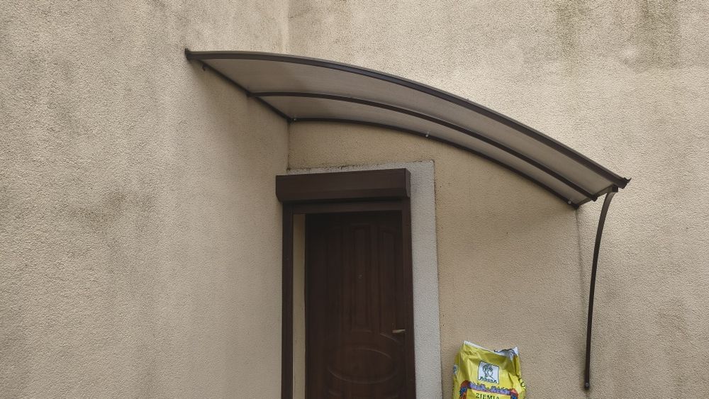 Daszek z poliwęglanu nad wejście 200x120