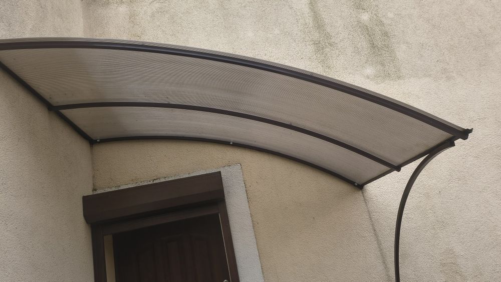 Daszek z poliwęglanu nad wejście 200x120