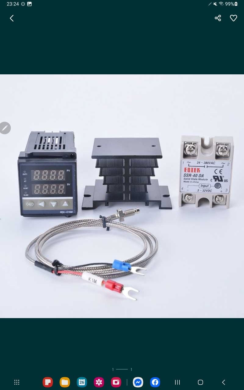 Rex100 regulator temperatury PID do wędzarni