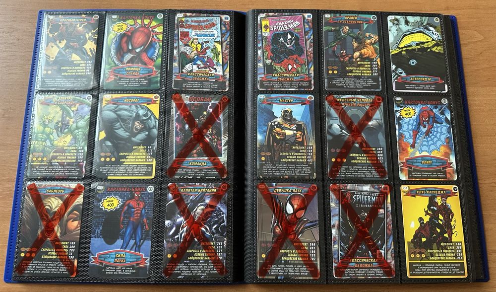 Карточки человек-паук 2 и 3 серия поштучно