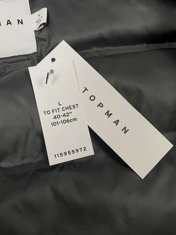 Жилетка Topman (M) пухова дута сіра чоловіча на весну