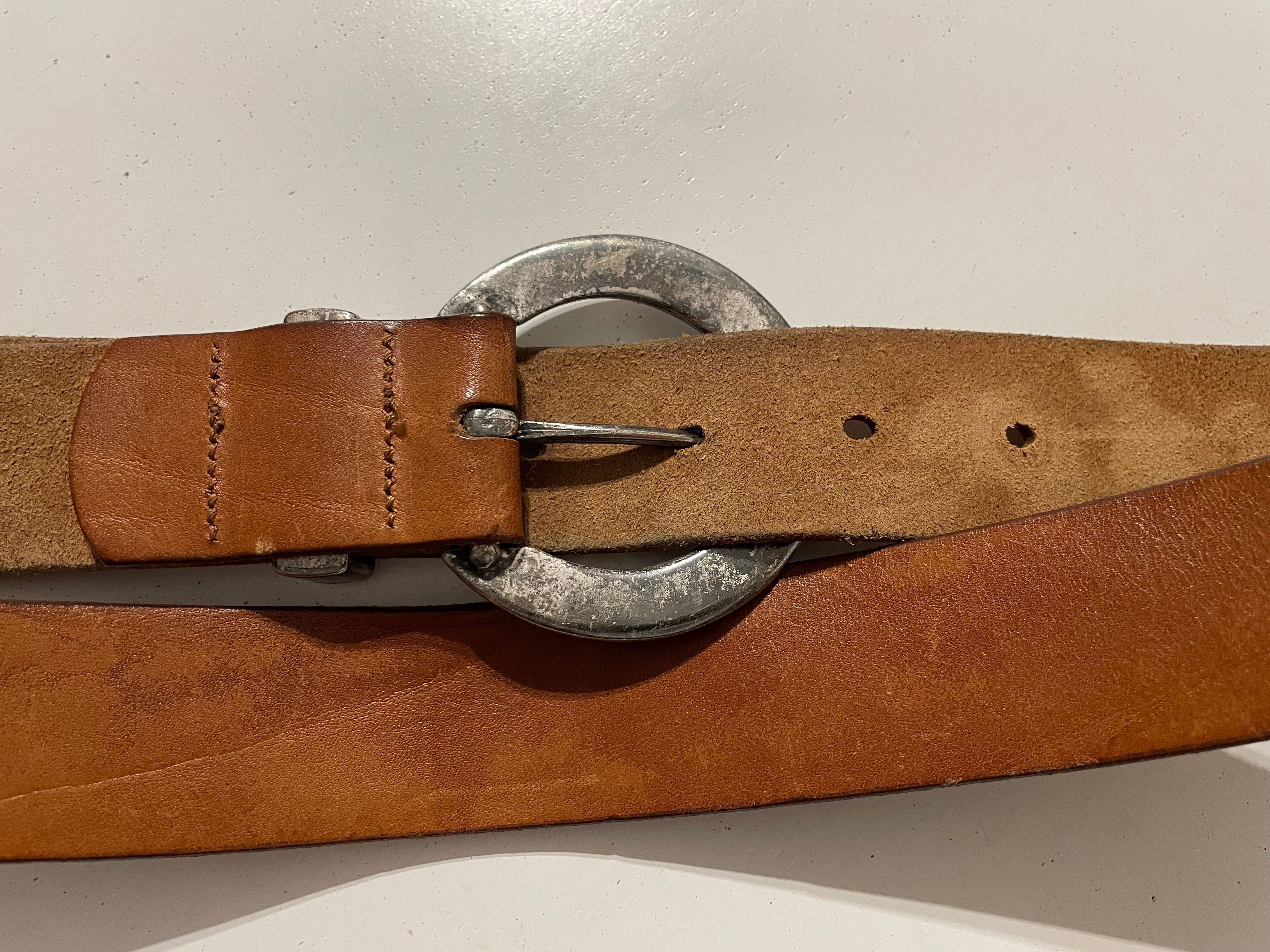 Pasek damski ESPRIT skórzany w stylu vintage