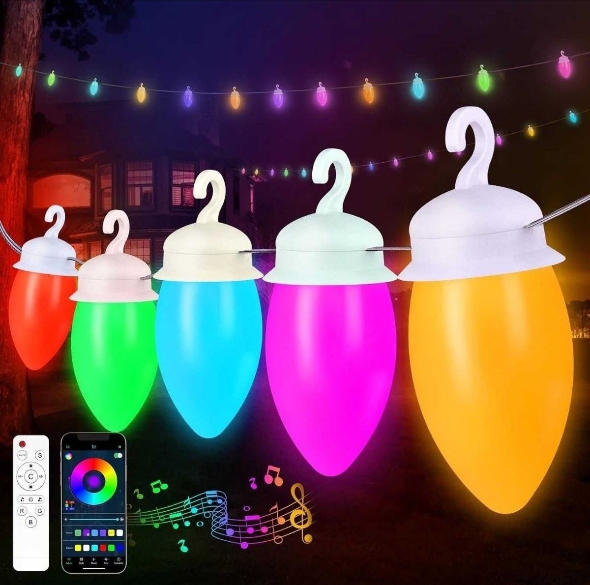 Girlanda świetlna RGB z pilotem, zasilanie z portu USB, 15 metrów IP65