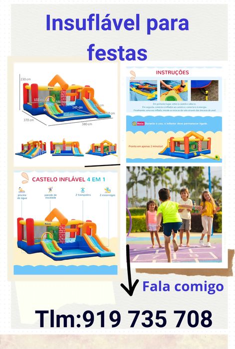 Insuflável para festas de aniversário