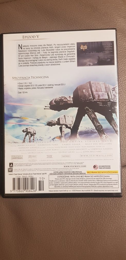 Star Wars ,, Imperium Kontratakuje" - płyta DVD