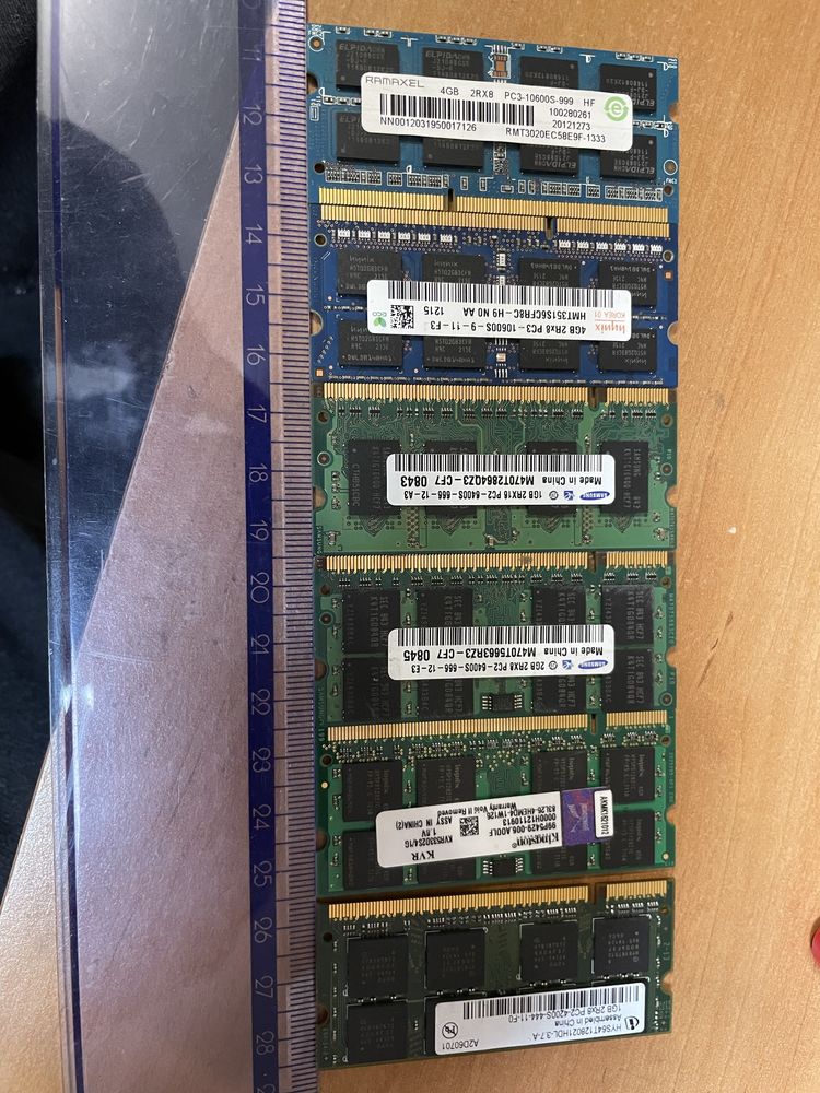 Kosci RAM pamieci 1-4GB komplet