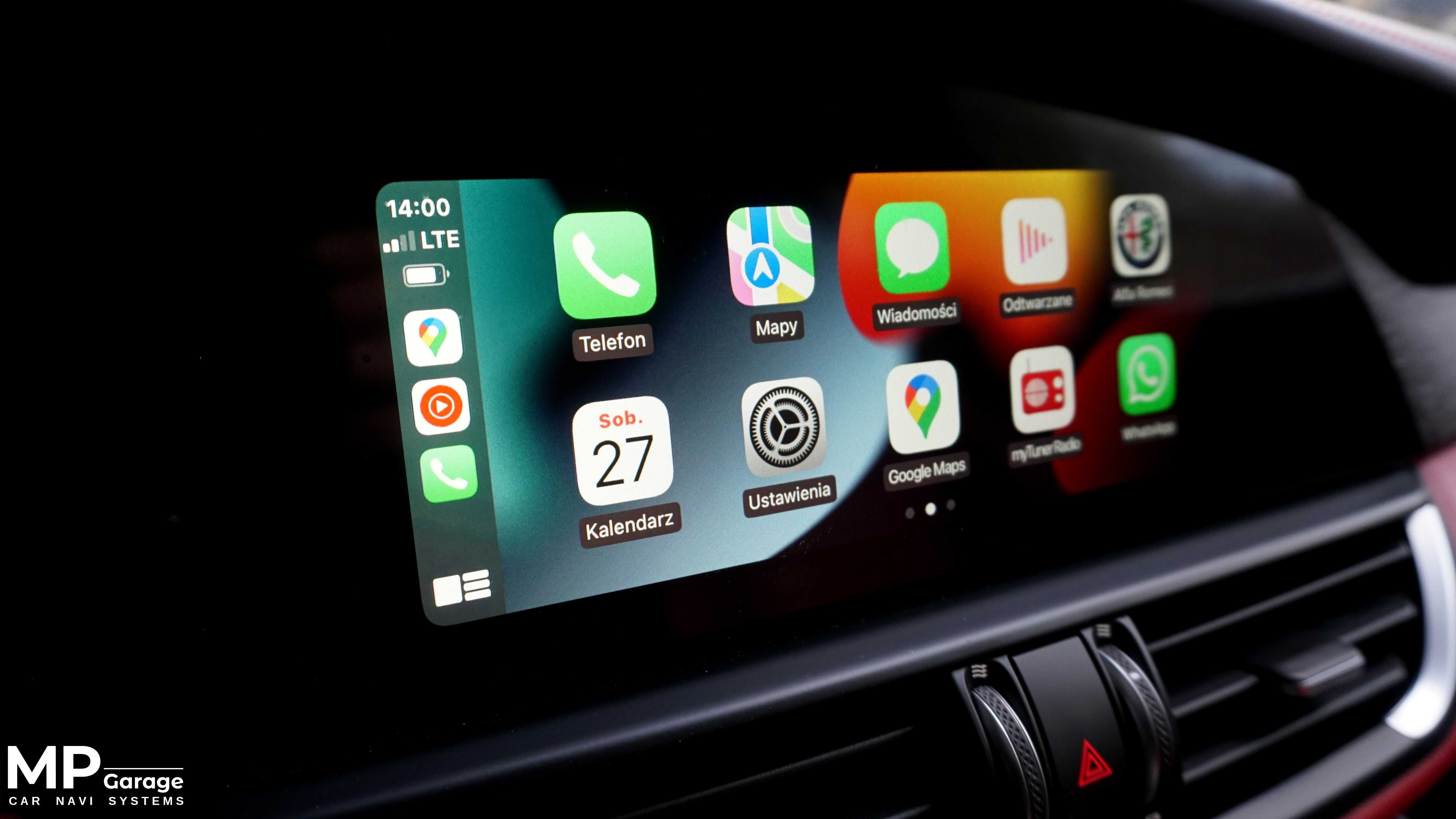 ALFA ROMEO JULIA/STELVIO Box Apple CarPlay AndroidAuto Montaż Gwar.