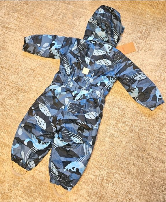 Kombinezon zimowy "Puhuri" niebieski 86 92, wodoodporny ocieplany deep