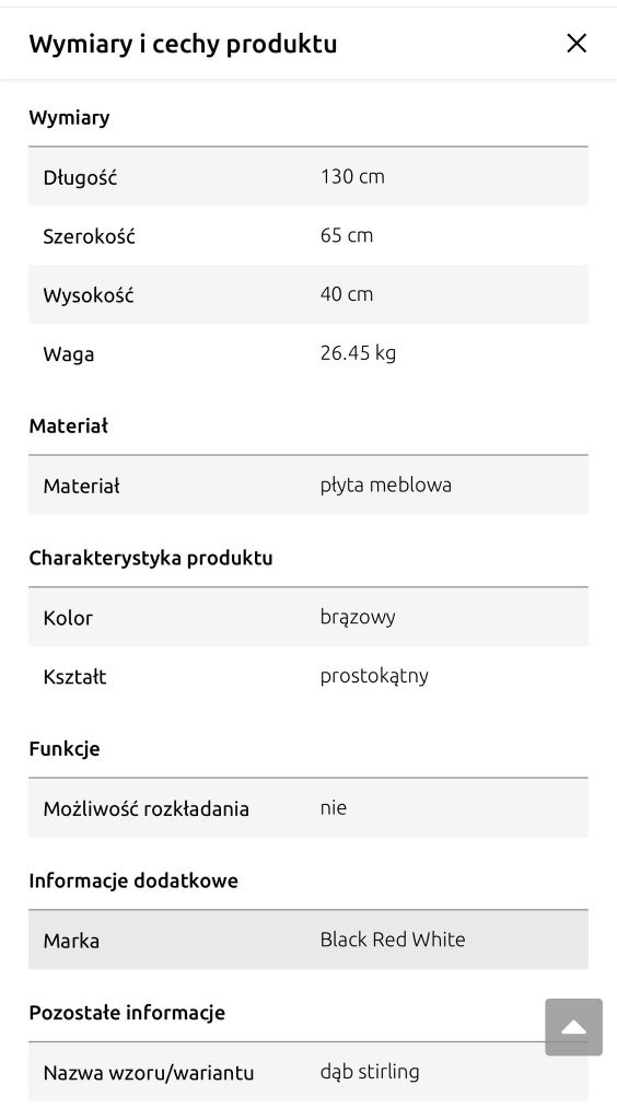 Ława Gent 130x65