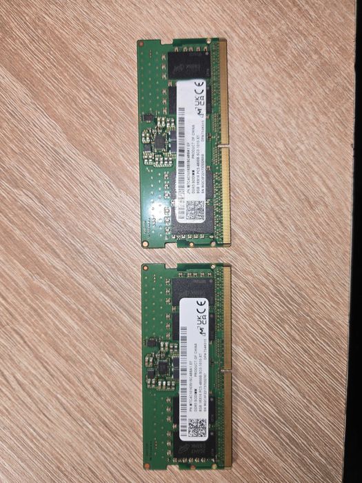DDR5 8GB / 16GB Micron 4800MHz (SO-DIMM) для ноутбука