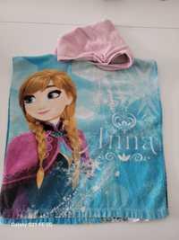 Bawełniany ręcznik kąpielowy z kapturem poncho Anna Frozen Disney
Bawe