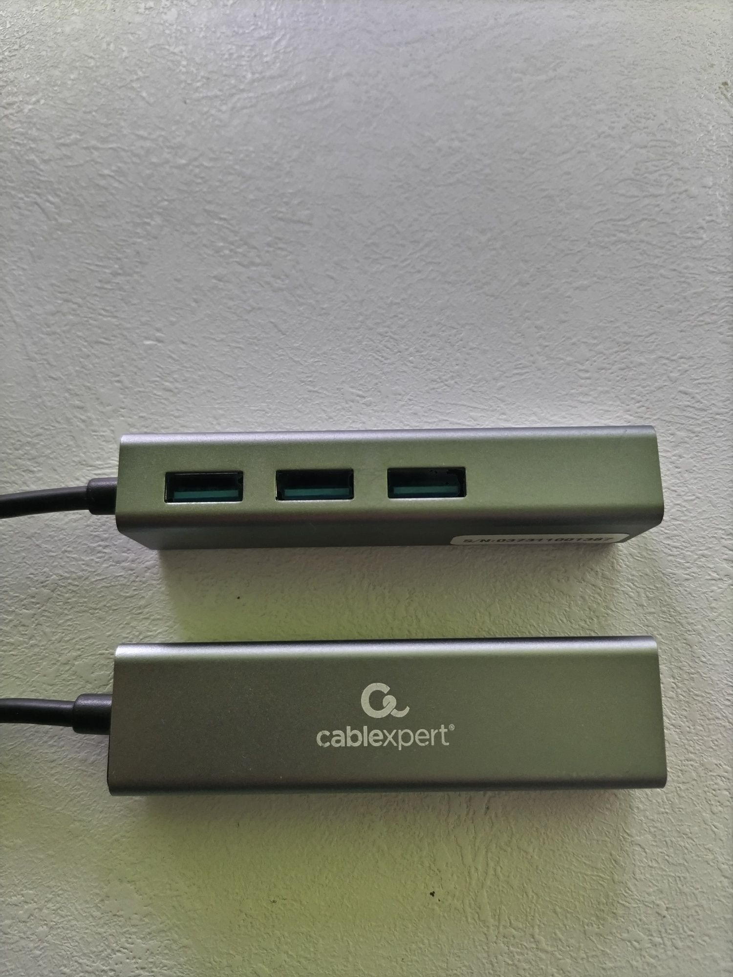 Адаптер USB-A to Gigabit Ethernet, 3 Ports USB 3.1 Gen1 Cablexpert