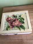Drewniane pudełko ozdobne decoupage