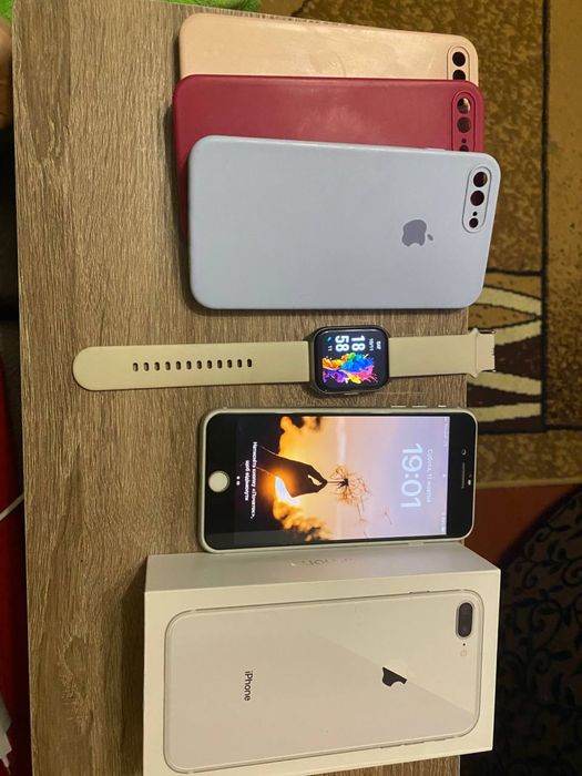 Apple iPhone 8 Plus 256Gb Silver + HAYLOU Watch 2 Pro за низькою ціною