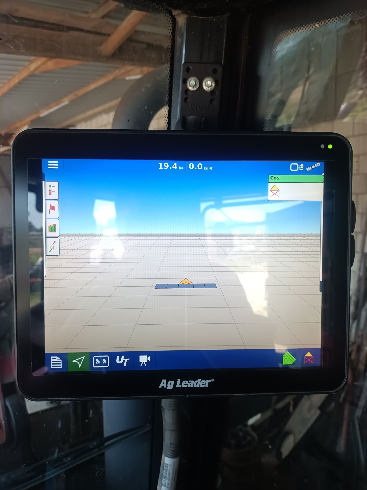 Nawigacja rolnicza AG leader, panel Incommand 1200, antena gps 6000