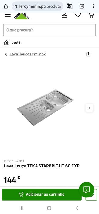 Lava loiça Teka Starbright 60 _ Novo