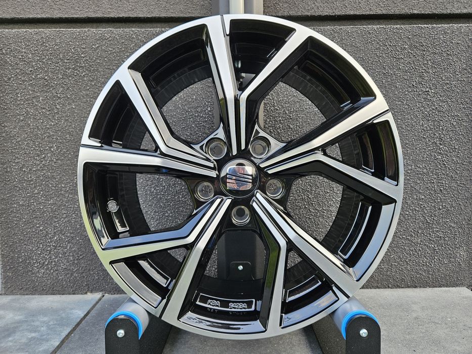 Seat Arona 16 " Nowe 5x100 Ibiza Felgi Czarne Poler Alufelgi