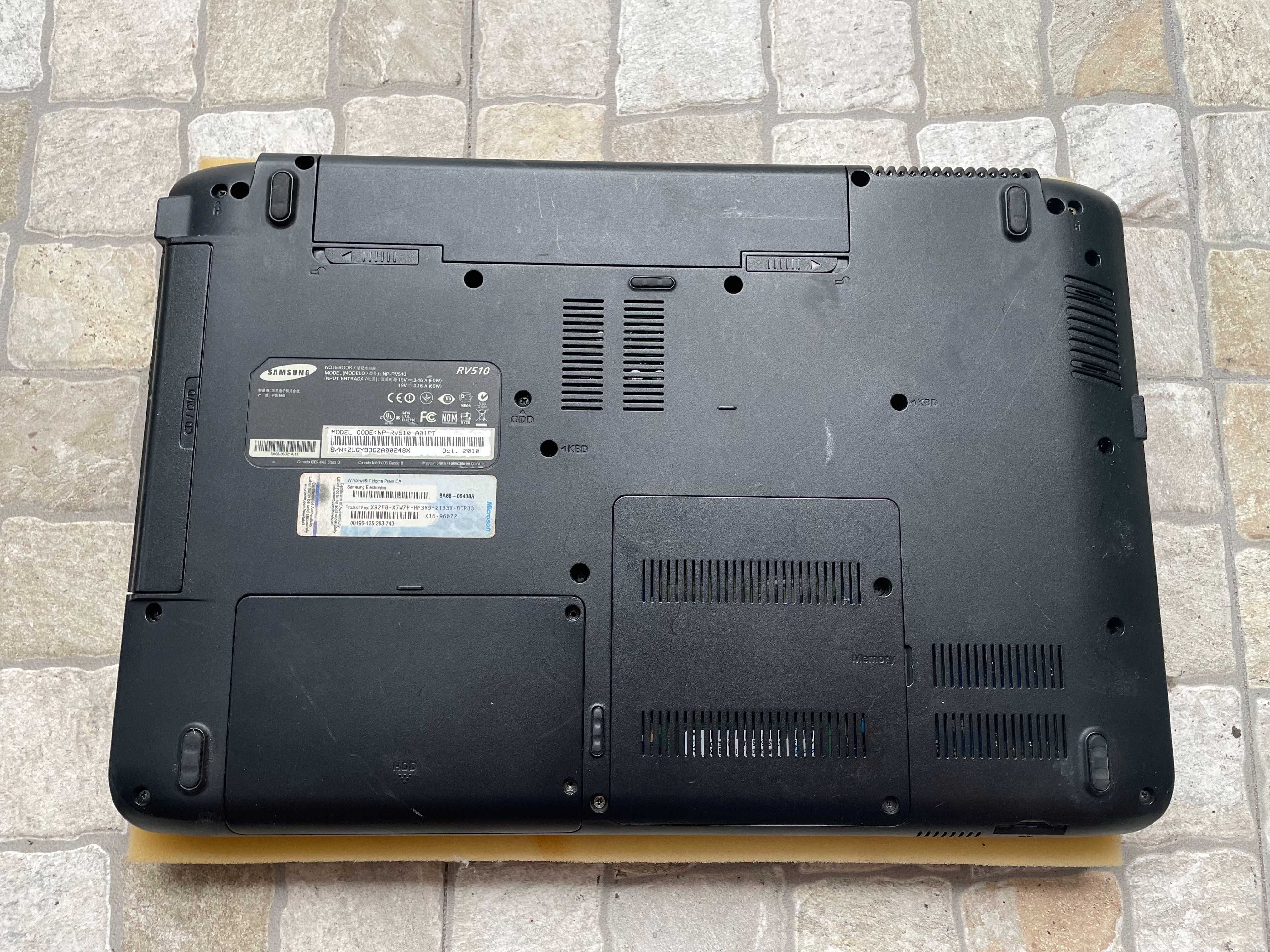 portatil Samsung Rv510 para peças