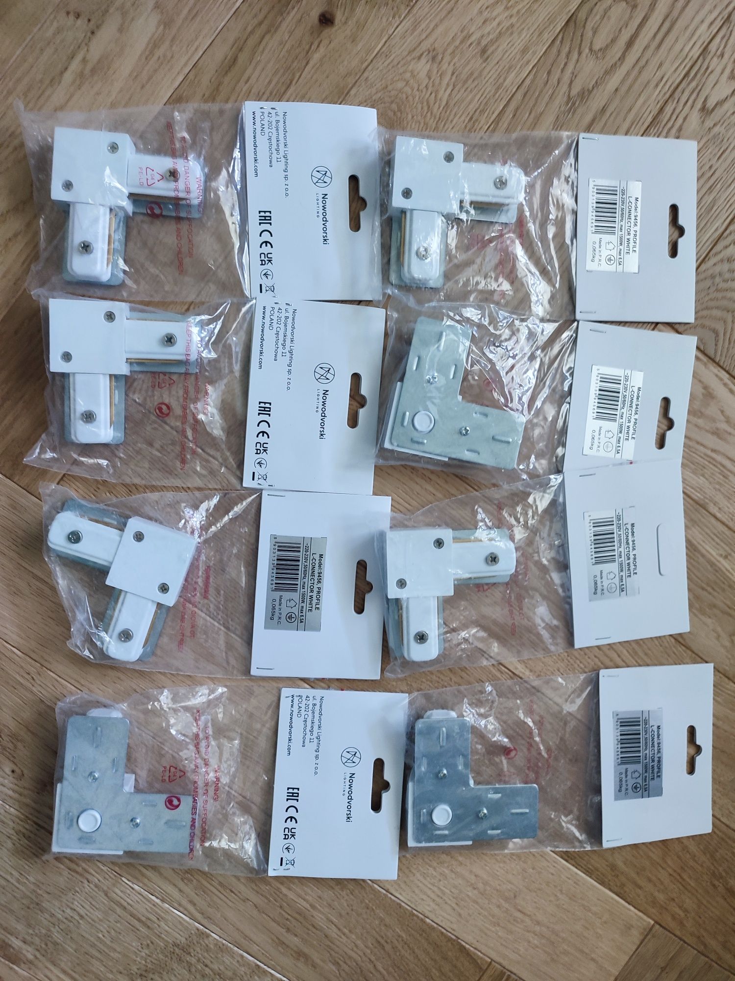 Nowodvorski L- connector white bialy łącznik L do szyn natynkowych