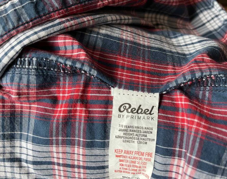 Koszula (w kratkę) - Primark - 128 (7/8l)