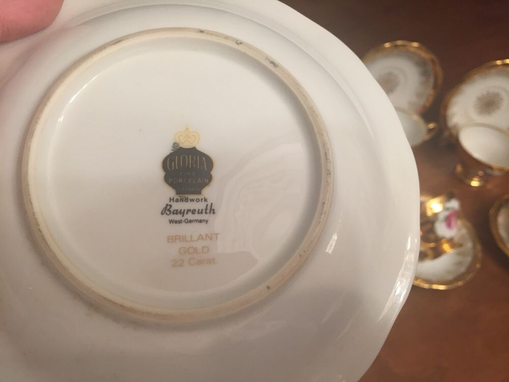 Conjunto de chá de porcelana