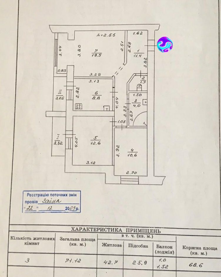 Продам 3 ком с АО, 5й этаж, Мебель, техника, Кирпичный Дом