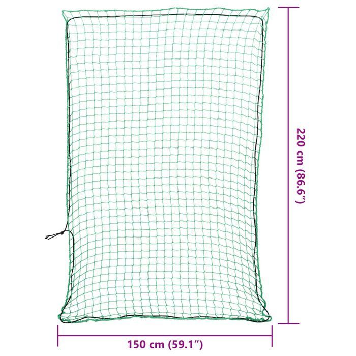Vidaxl Siatka Na Przyczepę, Z Elastyczną Linką, Zielona, 2,2X1,5 M, Pp