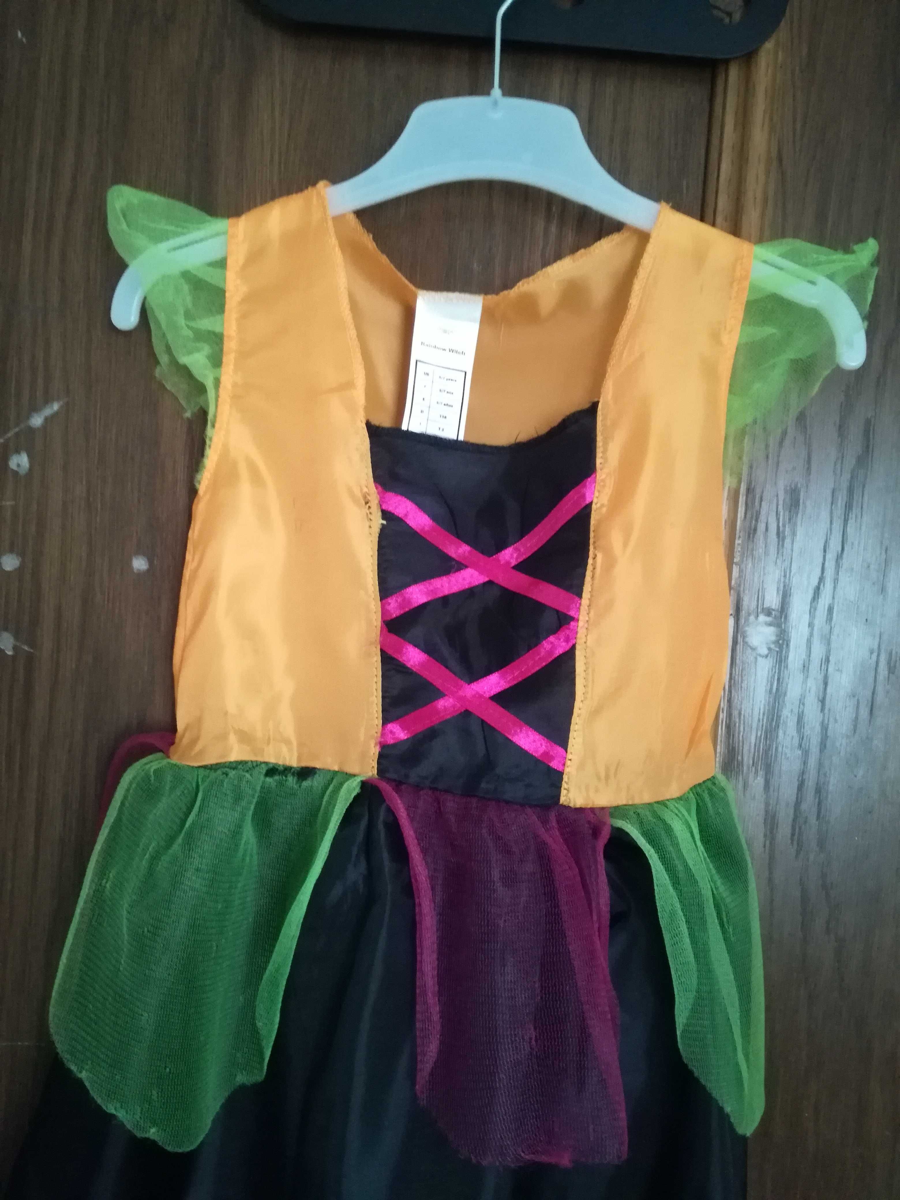 Fantasia disfarce vestido bruxa Halloween Carnaval da rainbow witch