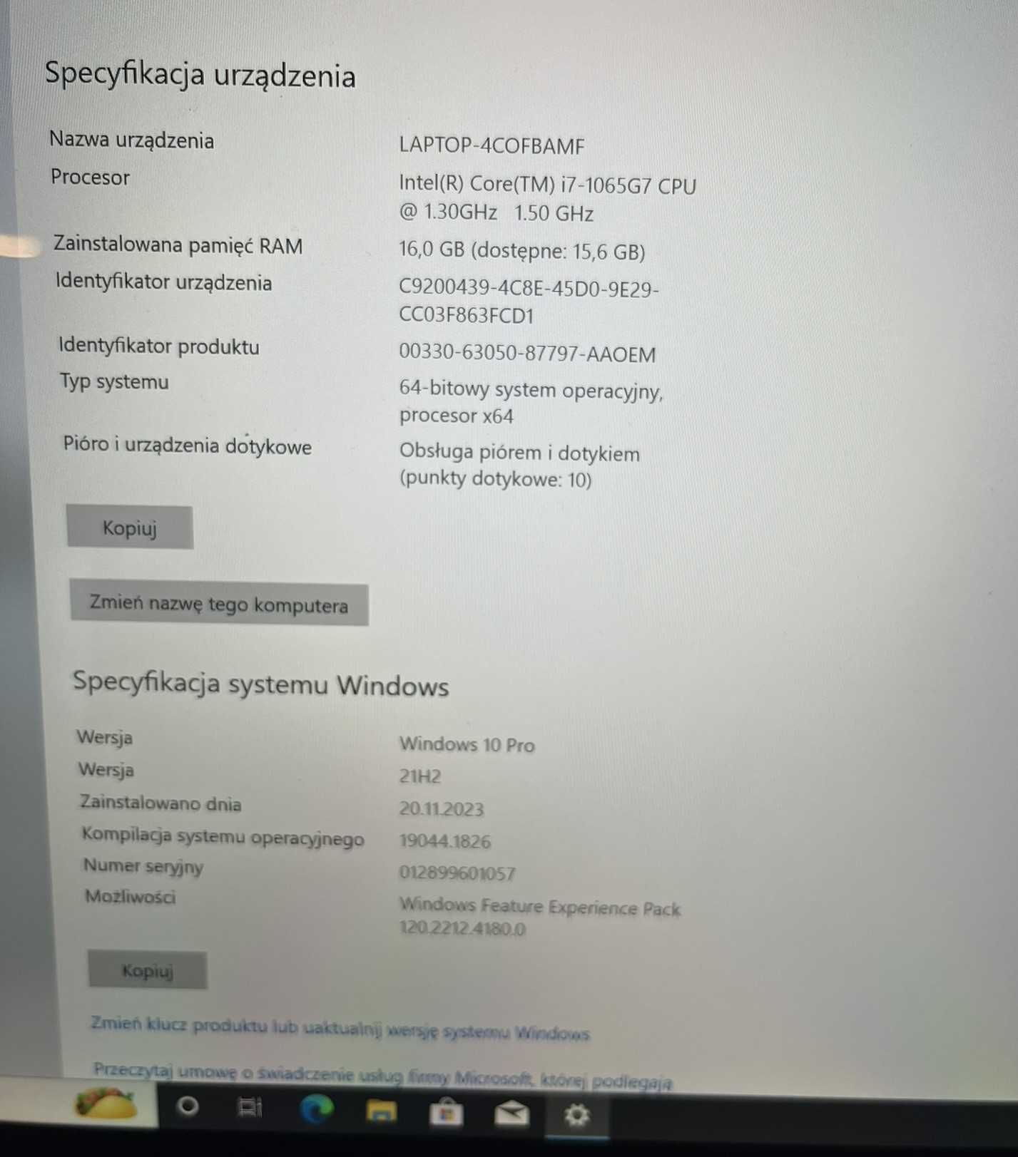 Microsoft Surface LAPTOP 3 13" IntelCore i7 16/256GB Dotyk 13,5"
