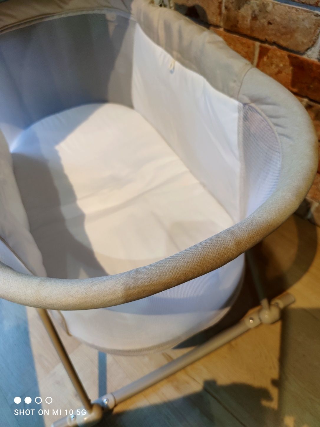 Kołyska łóżeczko wielofunkcyjne składane kinderkraft beż z pokrowcem