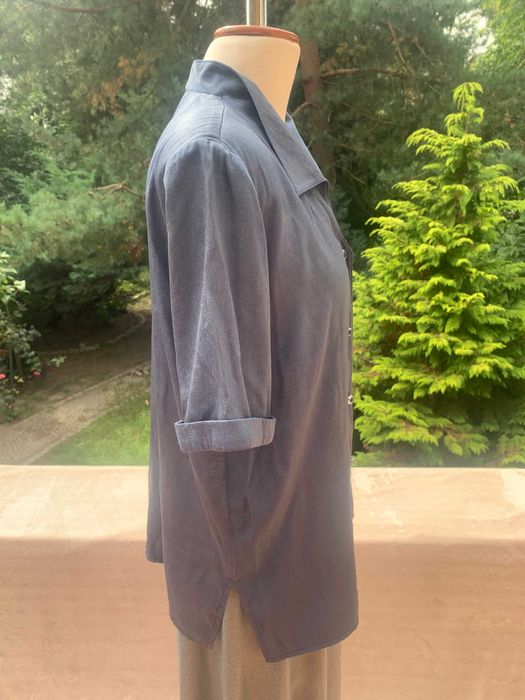 Nowa bluzka w stalowoniebieskim kolorze, rozm L-XL