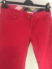 Spodnie sztruksowe różowe Adidas Neo 27/32